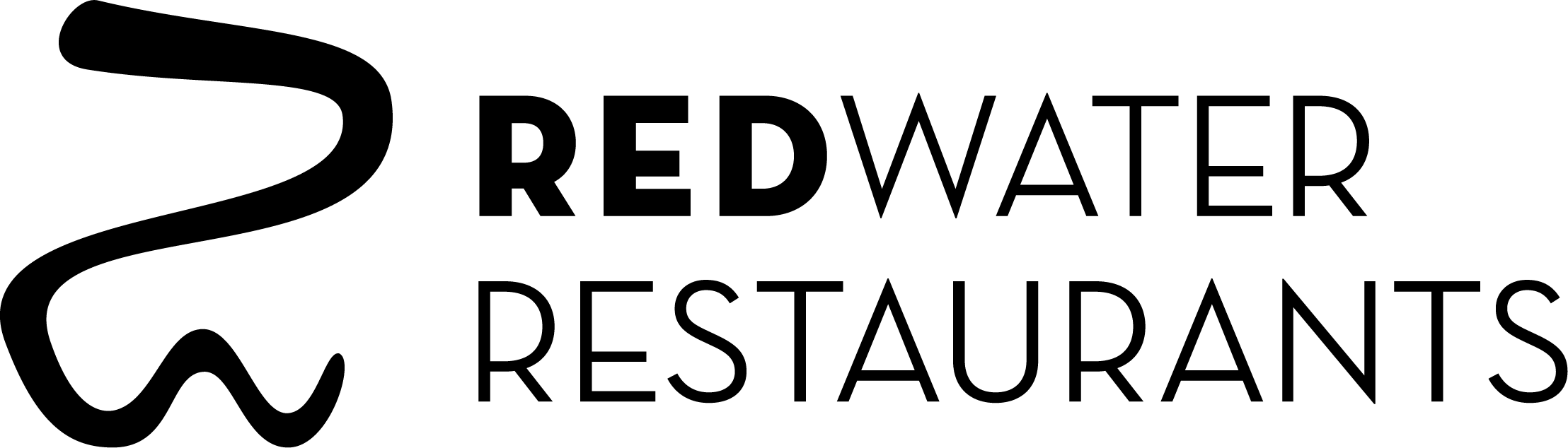RedWater Restaurants Logo Black